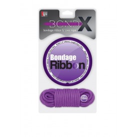 Комплект для связывания BONDX BONDAGE RIBBON & LOVE ROPE PURPLE