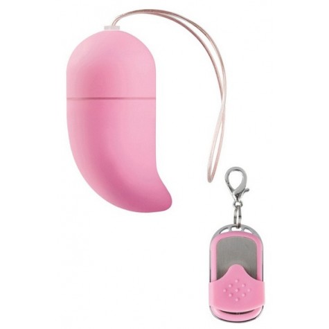 Розовое виброяйцо Vibrating G-spot Egg medium с пультом ДУ